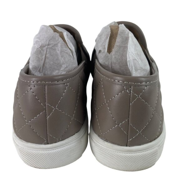 Mountain Sole Women's Slip On Sneaker Shoes Quilted Taupe/Gray Ladies 7.5 - Picture 7 of 13